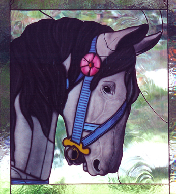 Carousel Horse Head Window